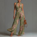 Elziora | Jumpsuit plissé élégant avec motif floral