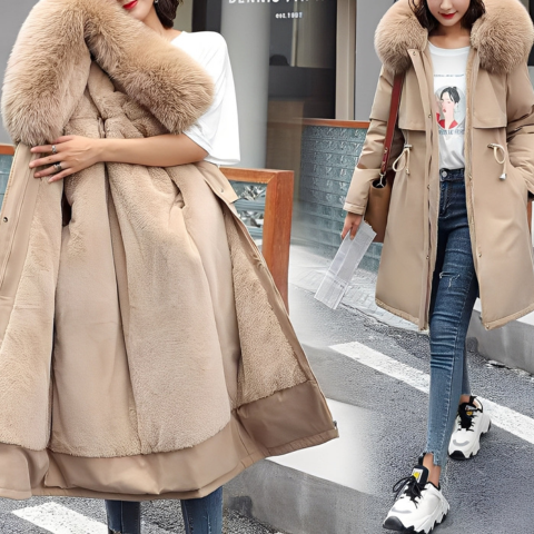 Manteau d'hiver rembourré pour femme | Chaud