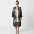 Kimono en Dentelle Women's Beach Cover Up pour Femme Ouvert et Transparent