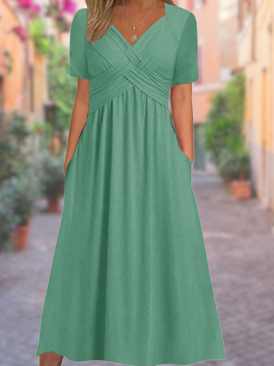 MW | Robe maxi avec décolleté en V