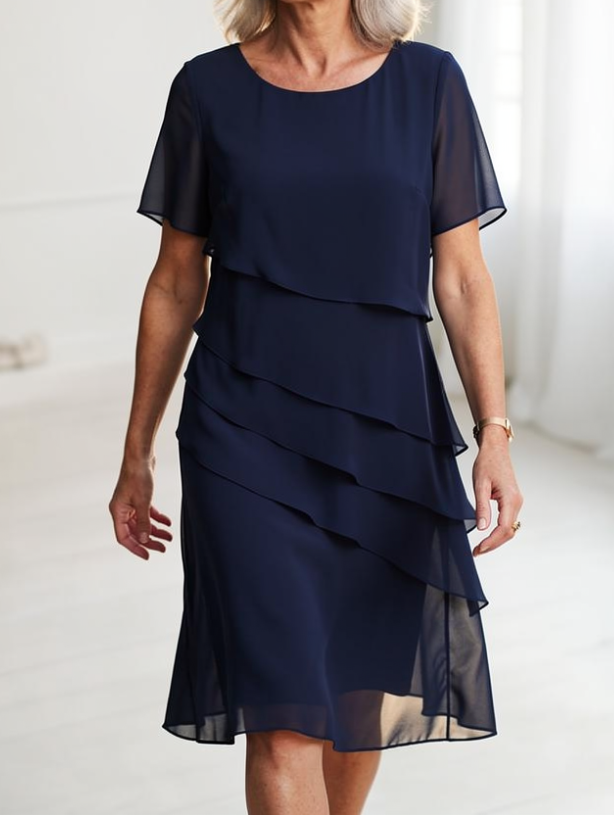 Linda | Robe élégante à volants confortables