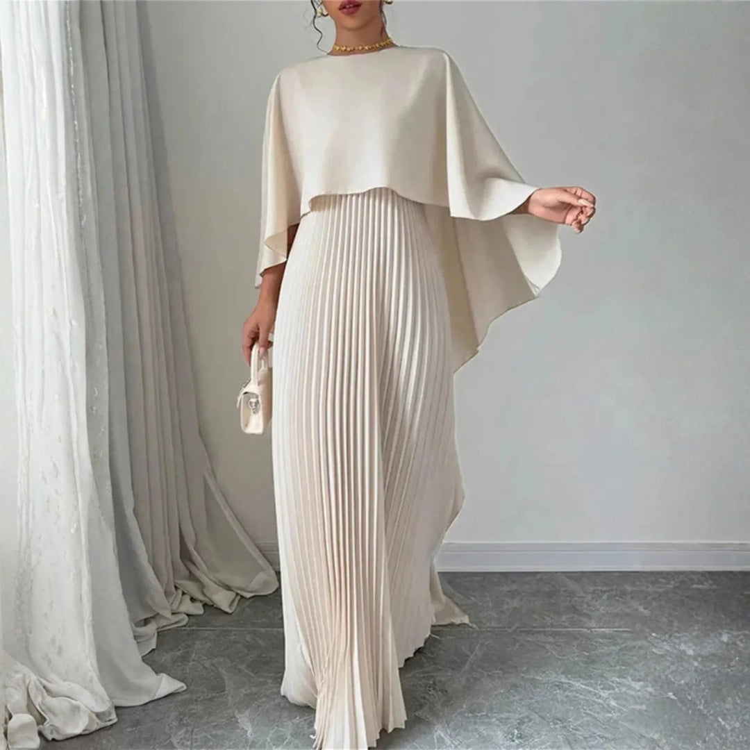 Celestina | Robe Maxi avec Cape pour Invités de Mariage
