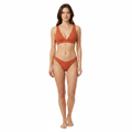 Bikini de Deux Pièces à Taille Haute avec Haut Push-Up et Texture Nervurée