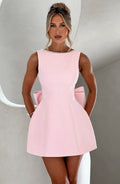 Robe Mini Invité de Mariage pour Femmes | Sans Manches