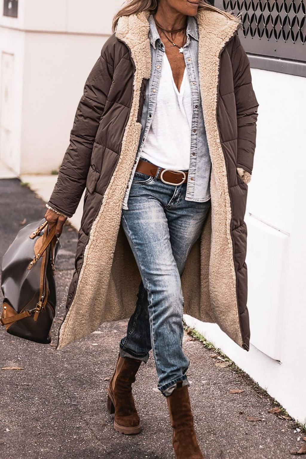 Sasha | Élégant Manteau Réversible