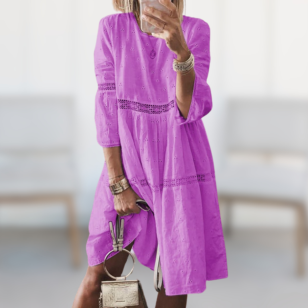 Marian™ - Robe Élégante Brodée