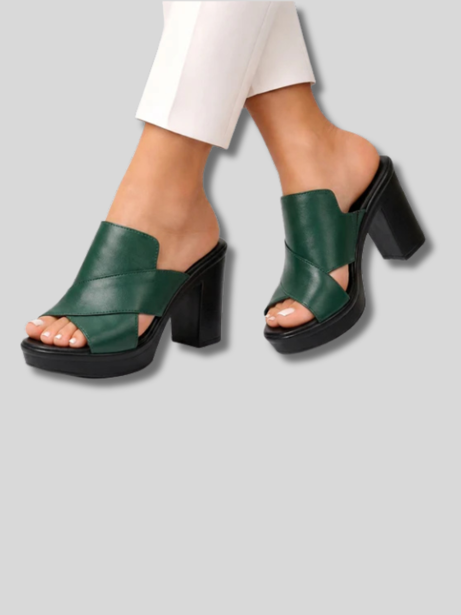 Hezlea | Sandales à talons élégantes avec des lanières croisées