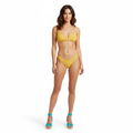 Bikini de Deux Pièces à Texture Nervurée avec Haut Push-Up et Bretelles Fines