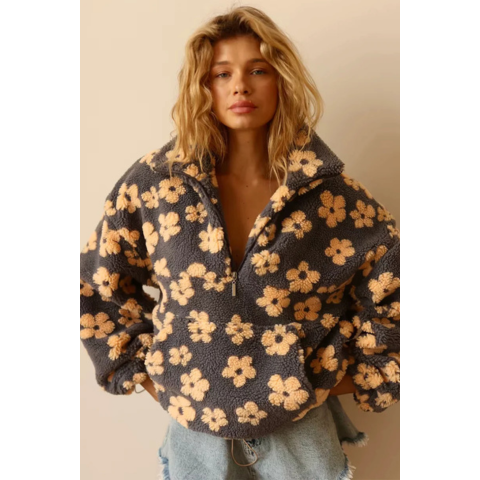 Pull floral tendance pour femme | Chaud