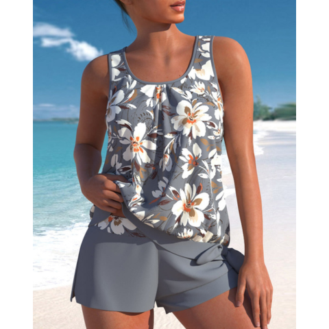 Ensemble tankini pour femmes offrant un bon maintien | 2 pièces