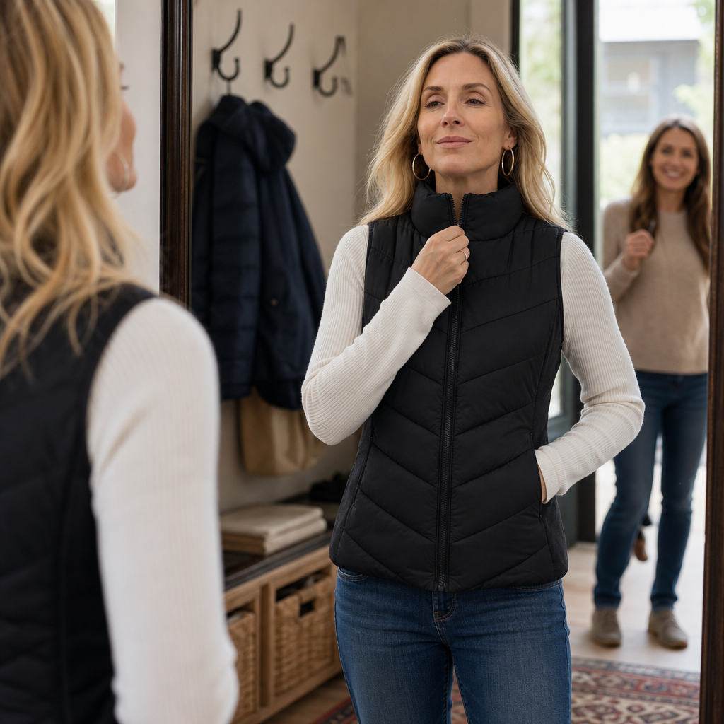 Daisy | Gilet matelassé pour femmes polyvalent et léger avec col montant