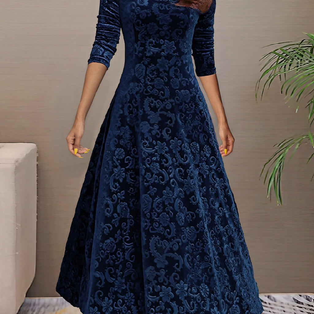 Nancy | Robe de fête en velours luxueux