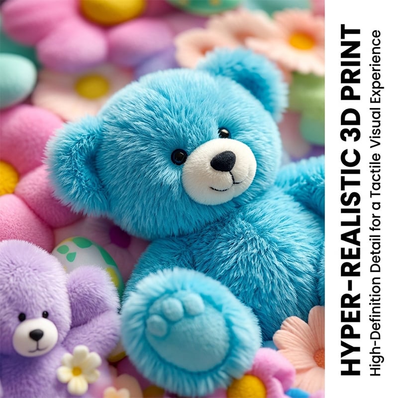 Couverture Mignon Peluche 3D Jeté
