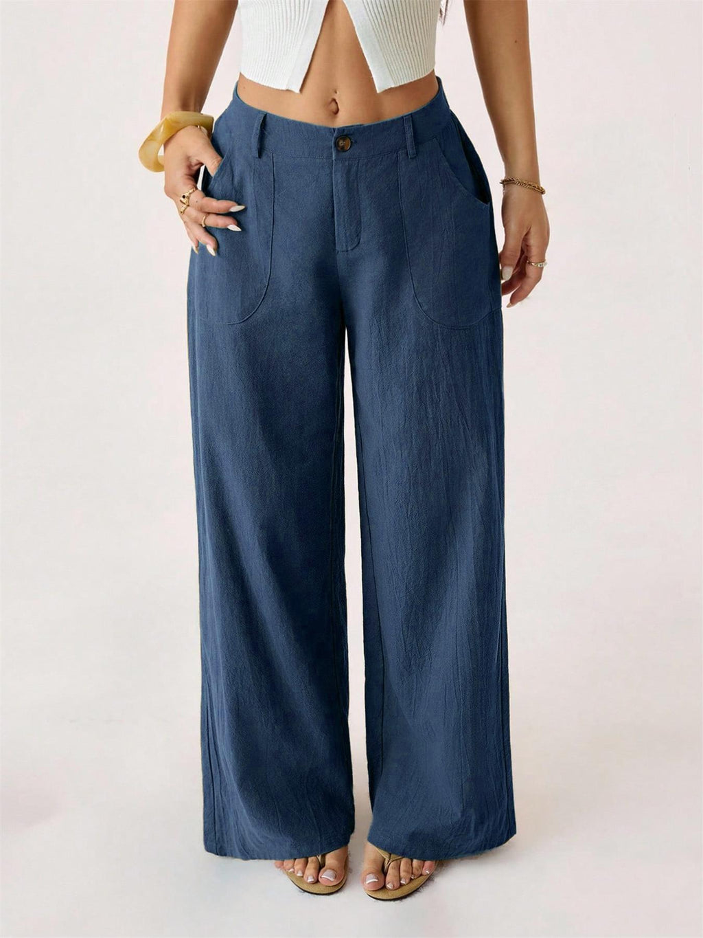 Oaklynn | Pantalon large élégant avec coupe classique