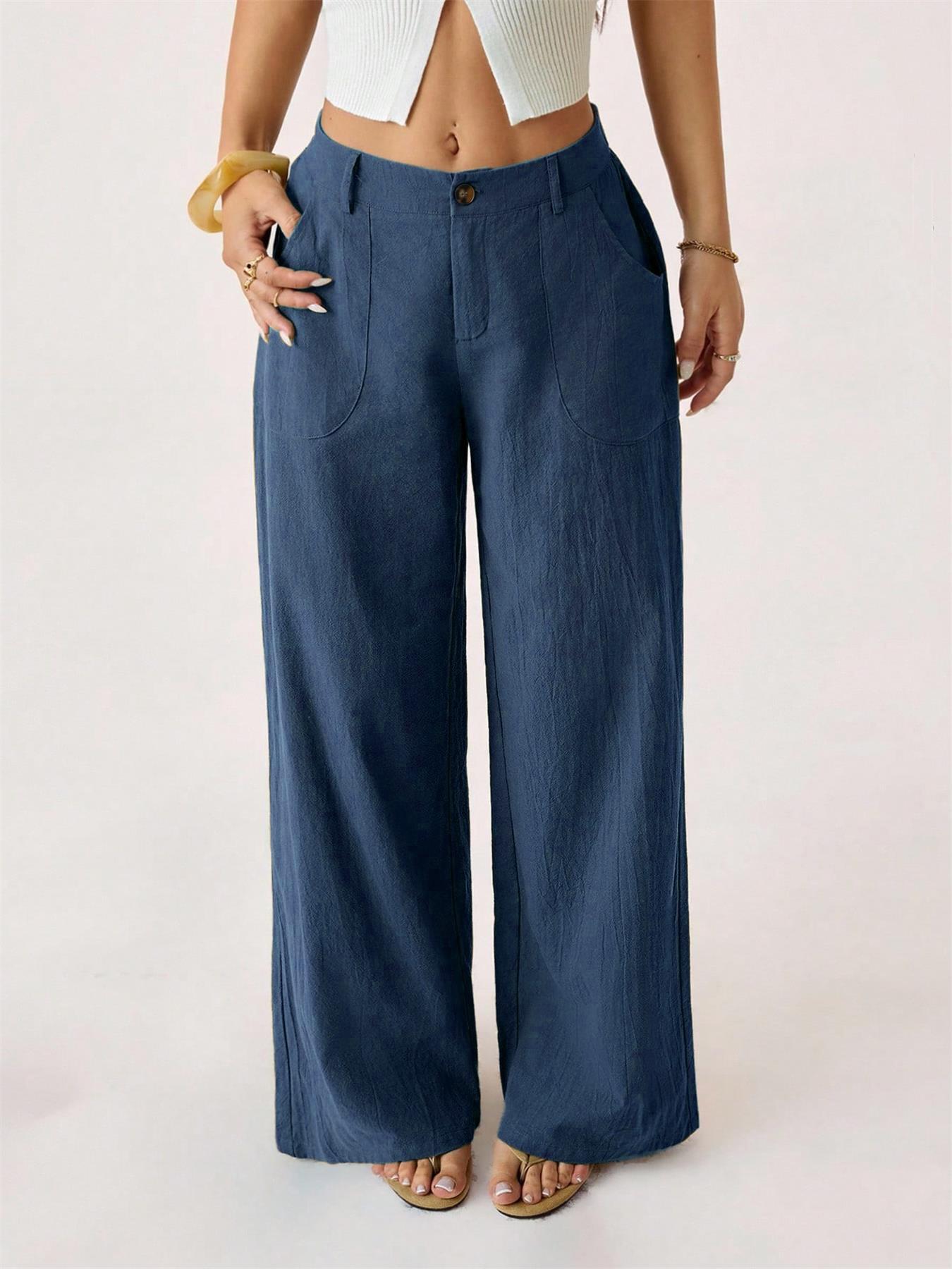 Oaklynn | Pantalon large élégant avec coupe classique