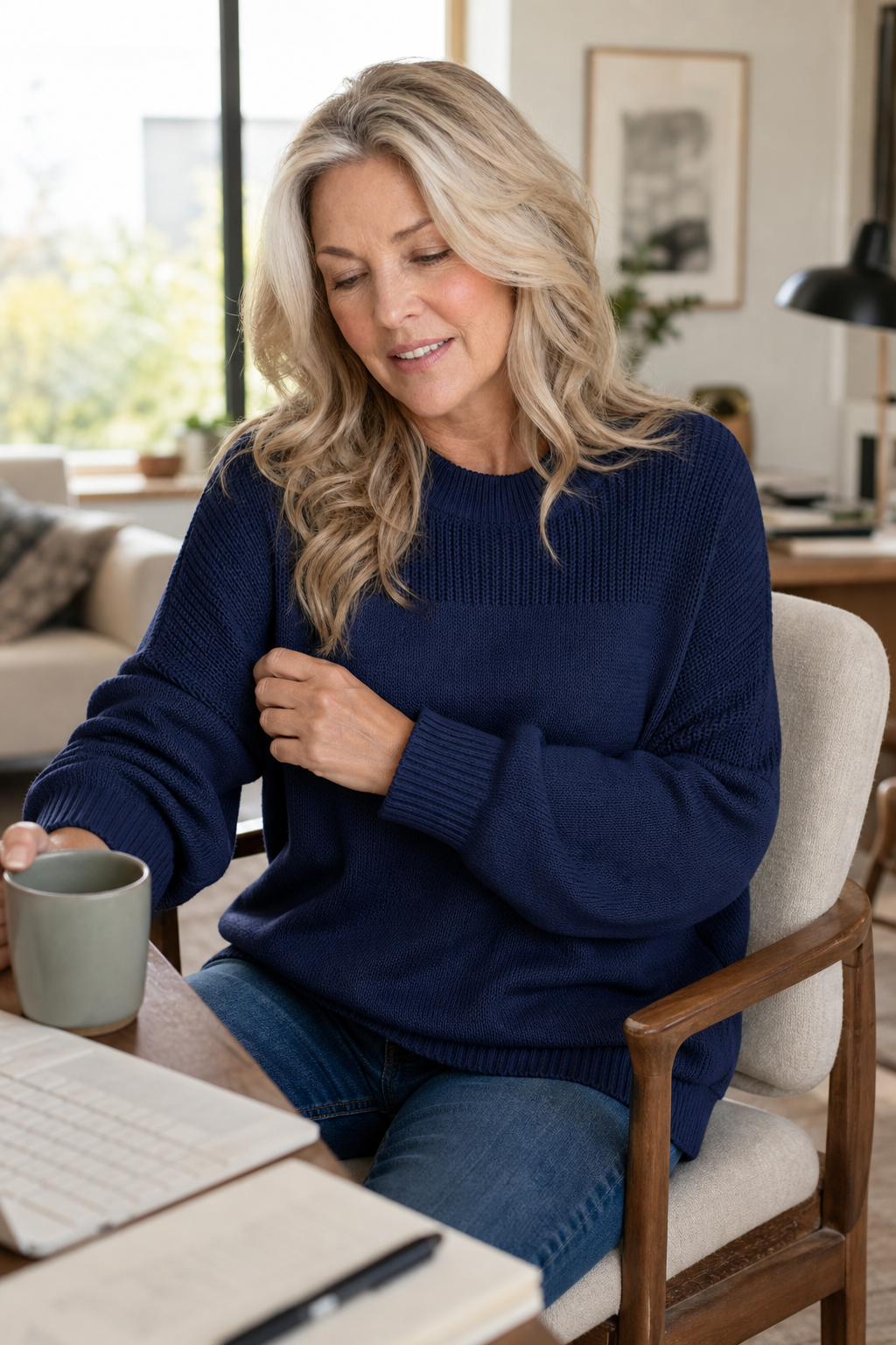 Livia | Pull en Tricot Oversize Moderne et Confortable