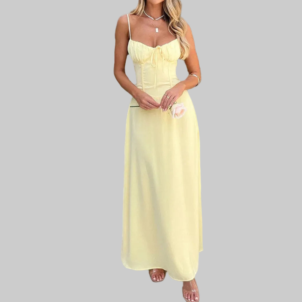 Robe A-ligne Femme – Avec Fermeture à Lacets, Convient pour les Occasions Décontractées et Spéciales