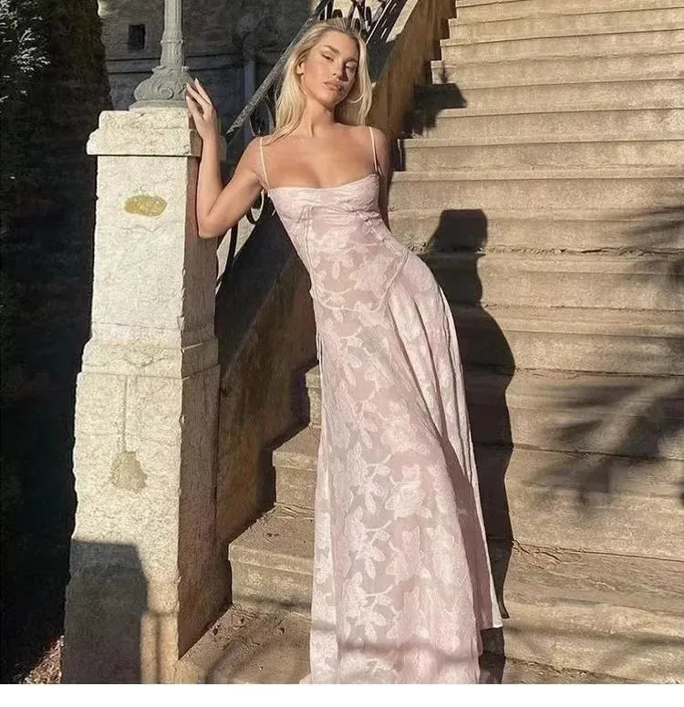 Robe Maxi en Dentelle – Robe Élégante Romantique pour Femmes