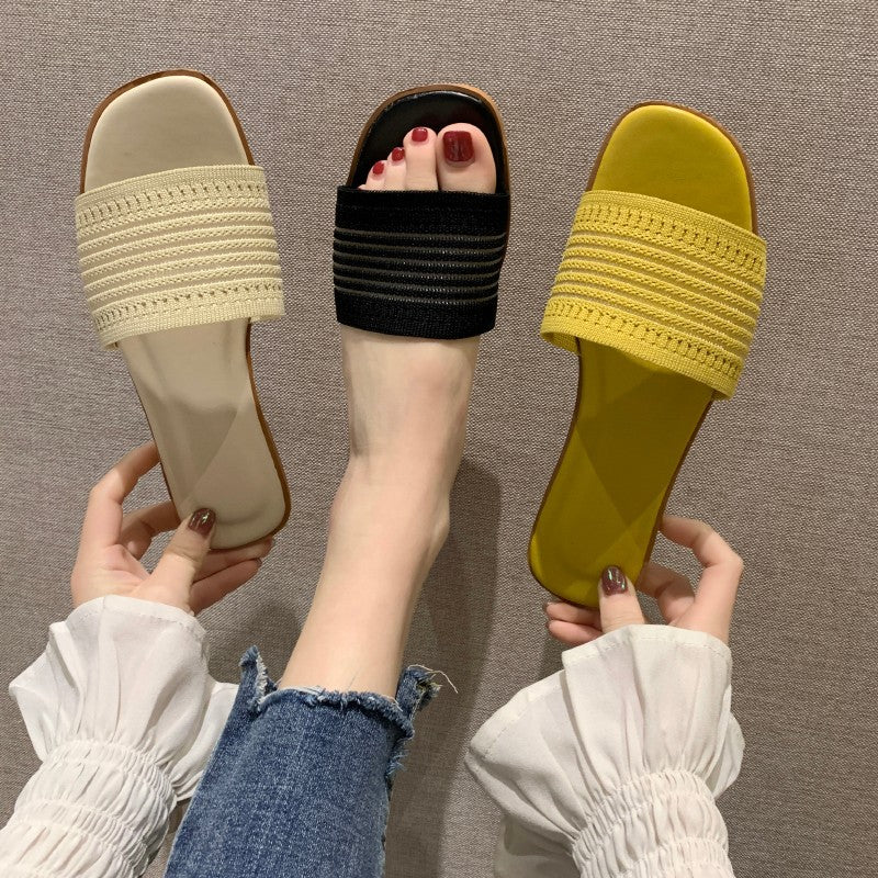 Sandales à brides confortables pour femmes avec inserts élastiques R&B