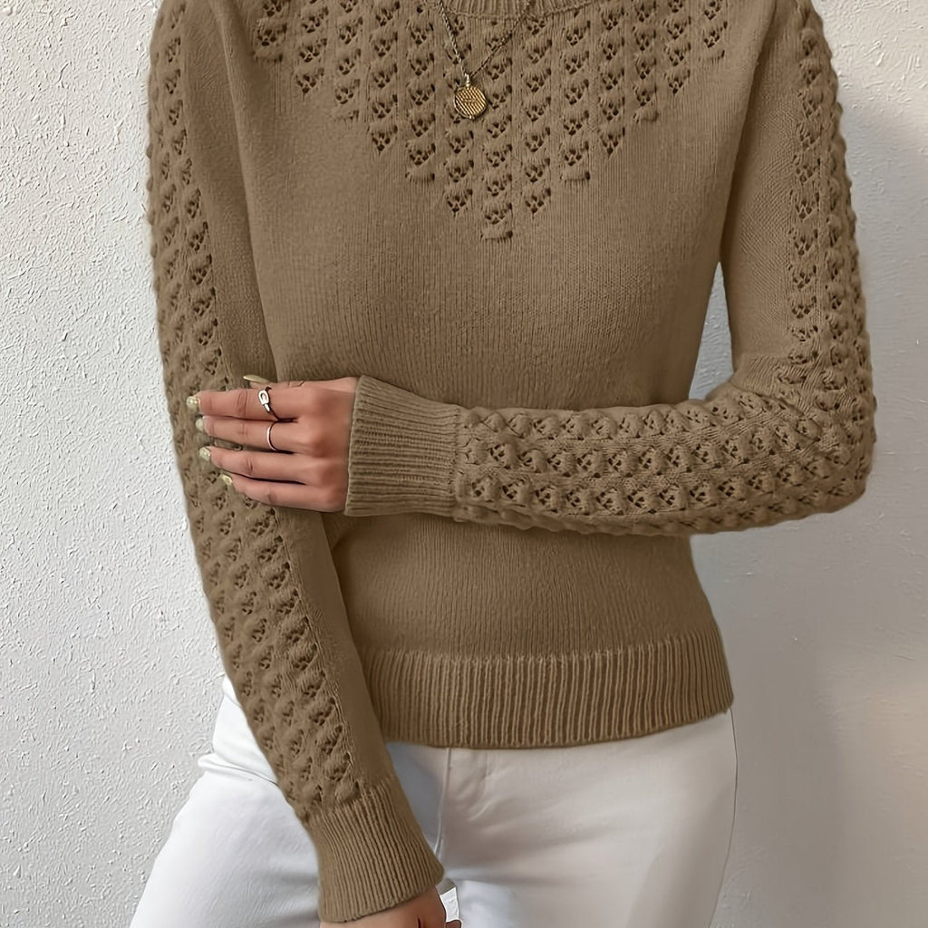 Helena | Pull en tricot pointelle léger et confortable pour femmes