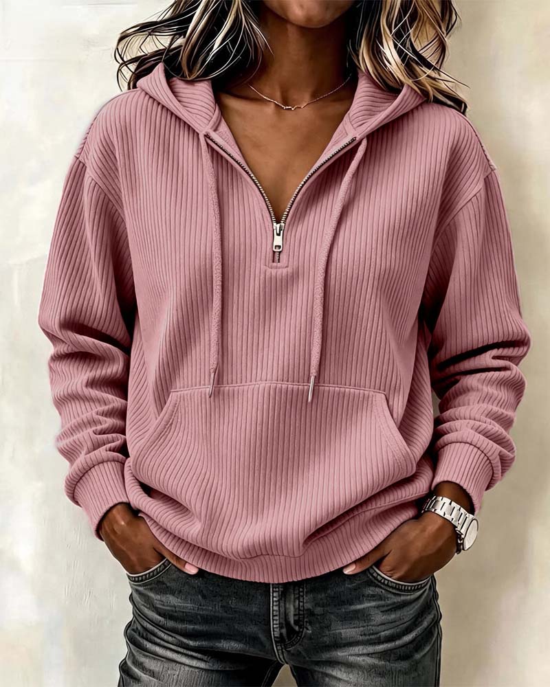 Hoodie à Manches Longues Fashion