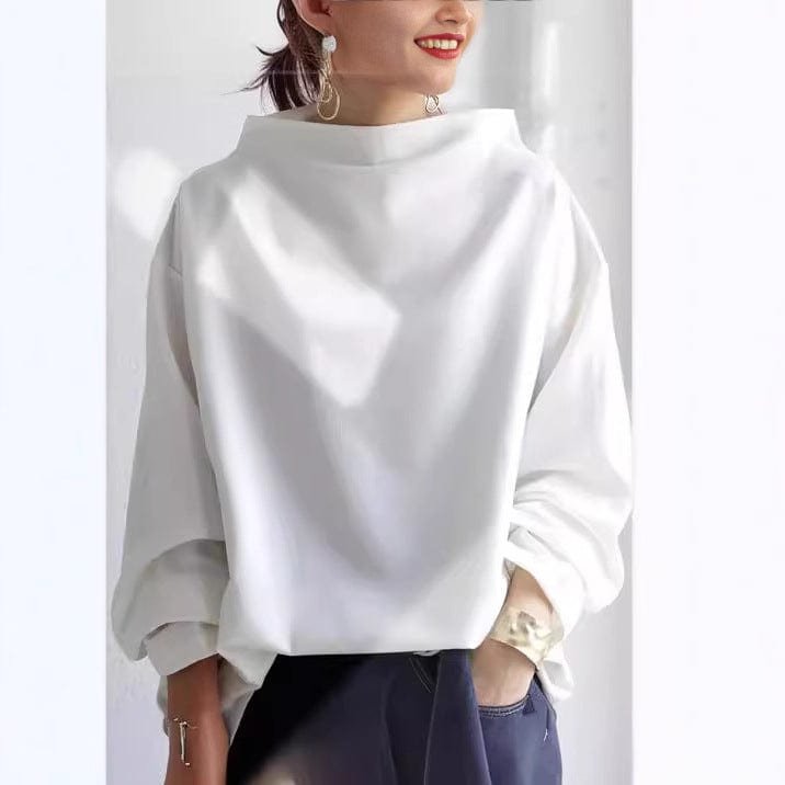 Elisa | Pull en maille doux et élégant pour femmes avec col montant