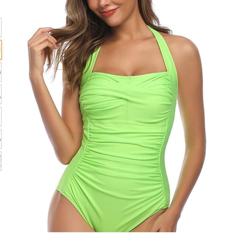 Maillot de bain pour femmes de haute qualité, flatteur pour la silhouette, avec des détails élégants en volants R&B