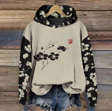 Freya | Sweat à capuche coloré et confortable avec motif jacquard