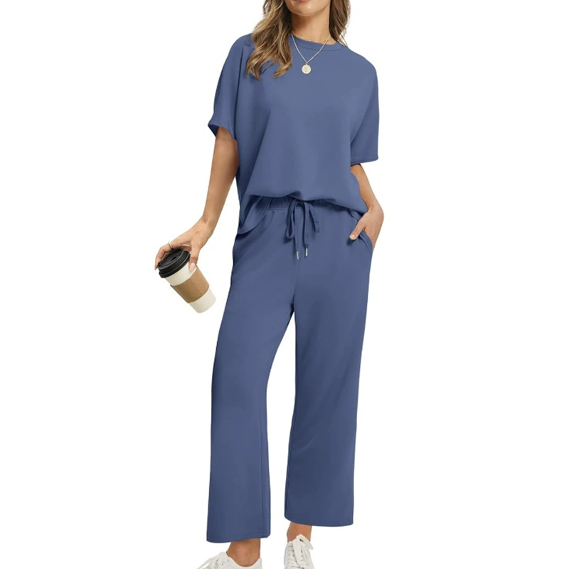 Eliza™ - Ensemble Décontracté de Haut et Pantalon