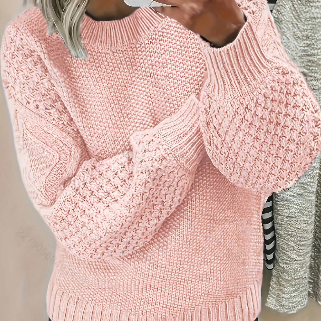 Greta | Pull en Tricot à Manches Lantern Douillet et Élégant pour Femmes