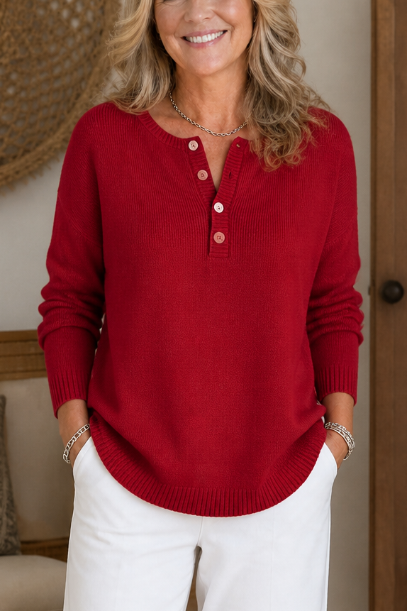 Vanessa | Pull en tricot moderne et polyvalent pour femmes avec décolleté en V