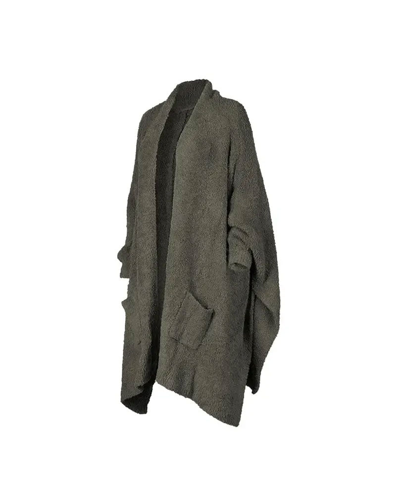 Cardigan Décontracté à Manches Longues avec Poche
