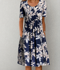 Robe élégante à manches mi-longues
