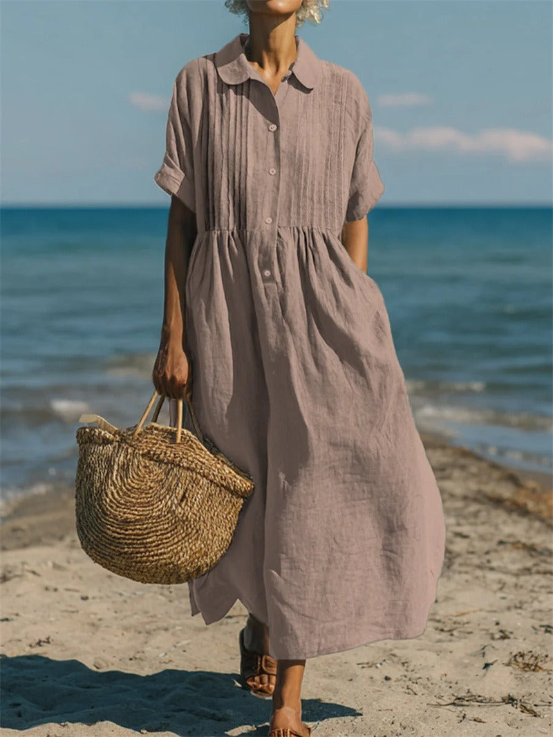 Corvina | Robe de plage longue avec poches pratiques
