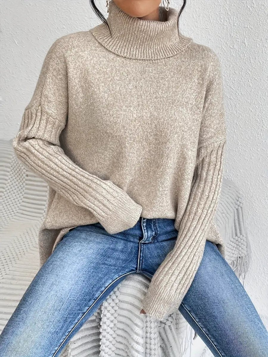 Lily | Pull à col roulé oversize confortable