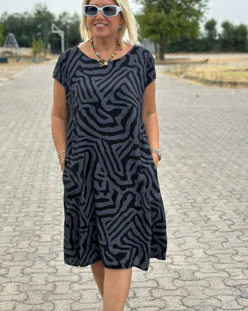 Avanille | Robe d'été avec encolure ronde