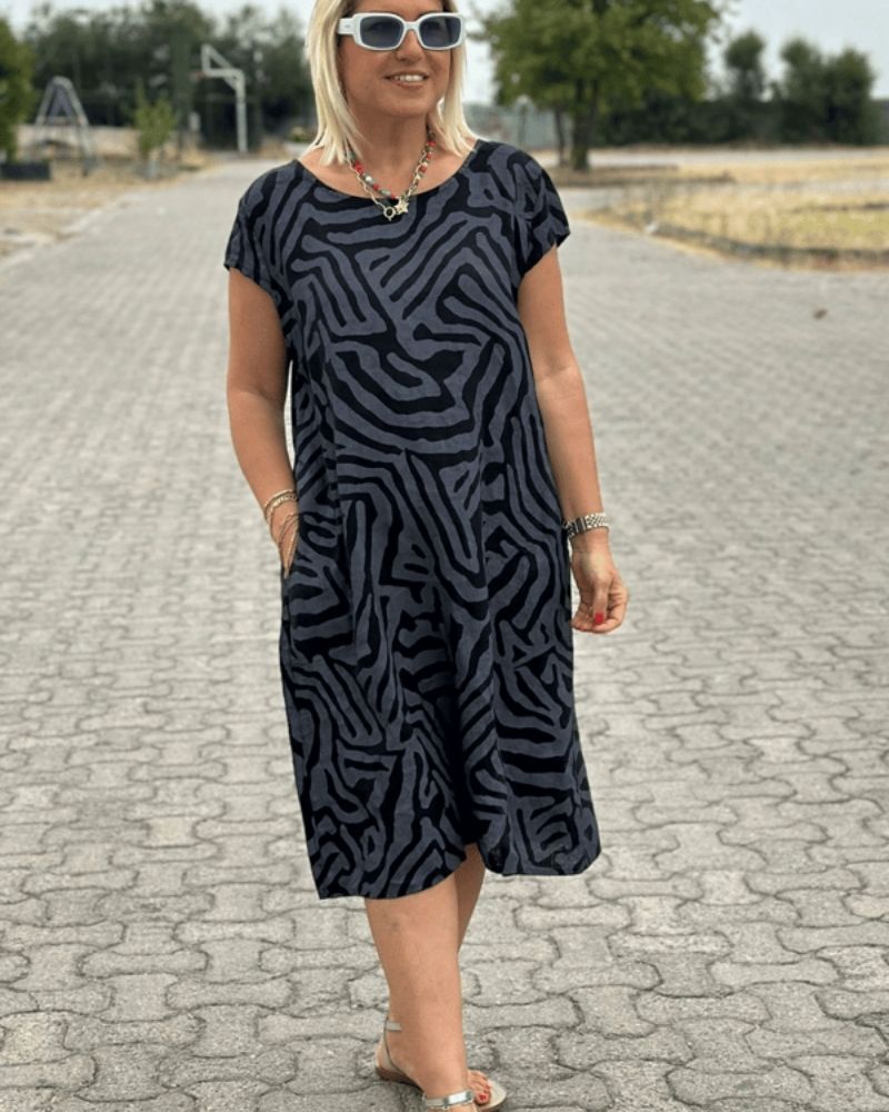 Avanille | Robe d'été avec encolure ronde