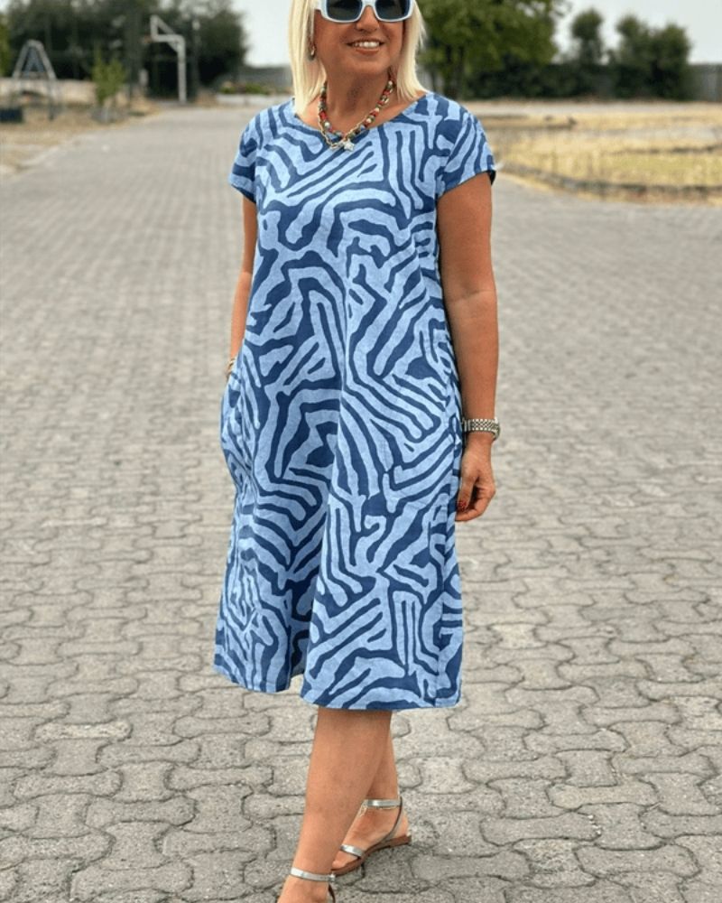Avanille | Robe d'été avec encolure ronde