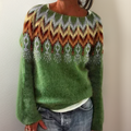 Marlene | Pull en tricot moderne et doux avec motif géométrique