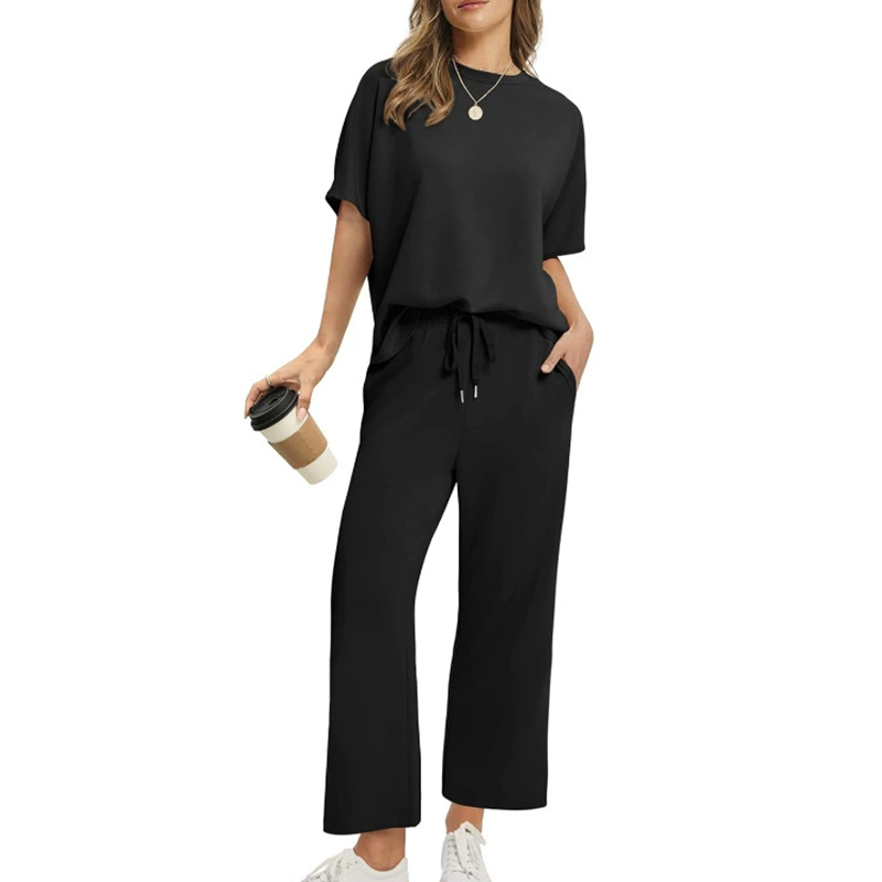 Eliza™ - Ensemble Décontracté de Haut et Pantalon