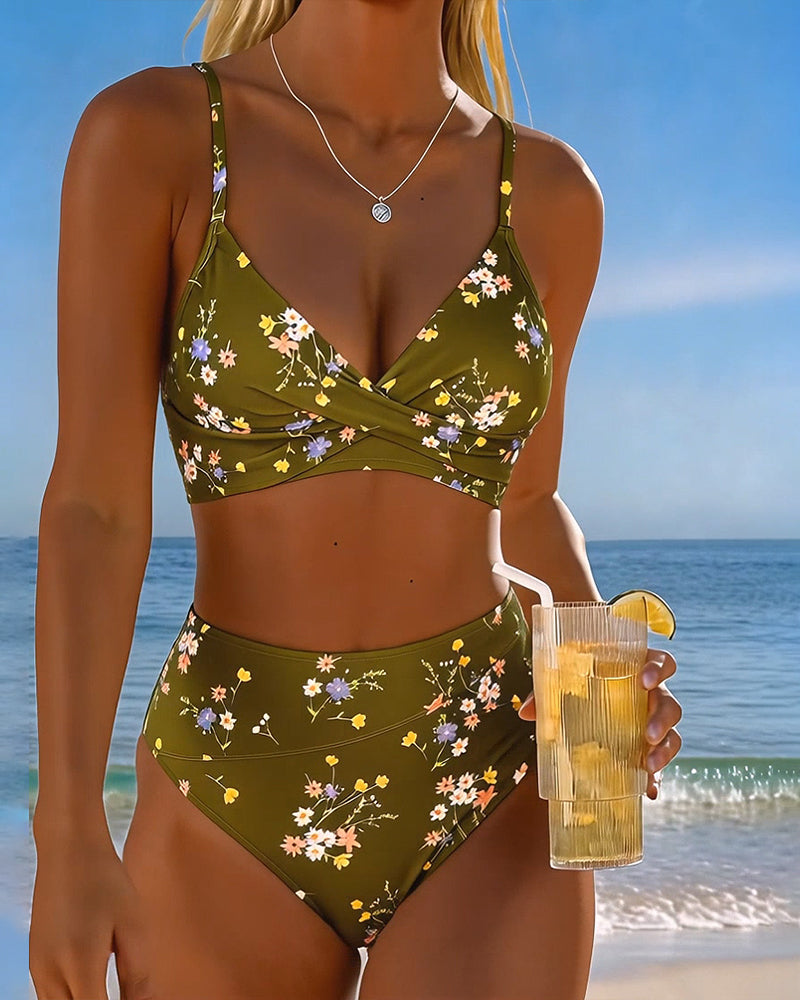 Giada | Maillot de bain floral pour femmes avec soutien-gorge sans fil