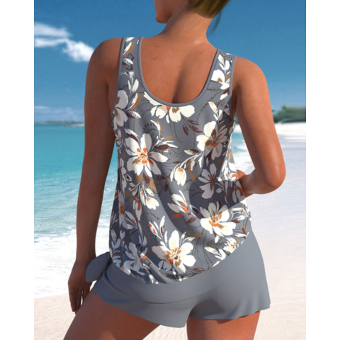 Ensemble tankini pour femmes offrant un bon maintien | 2 pièces