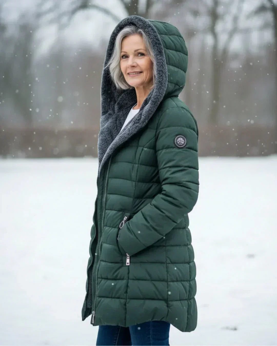 Fiona - Manteau d'hiver matelassé élégant en polaire