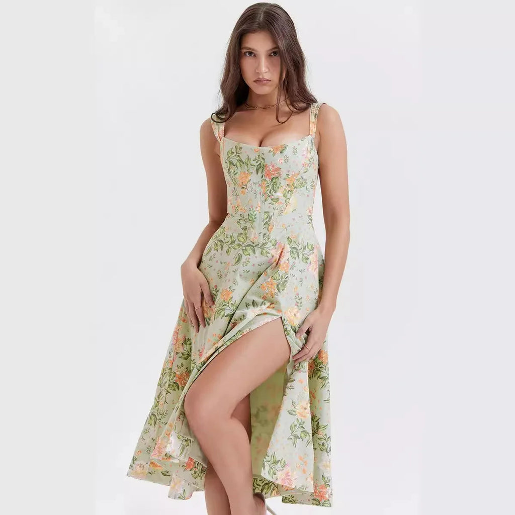 Robe Midi Fleurie Dahlia