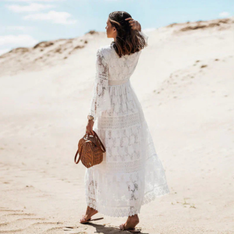 Robe fluide bohème pour femme | Maxi