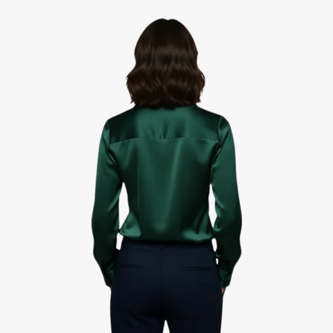 Blouse élégante en satin pour femme | Chic