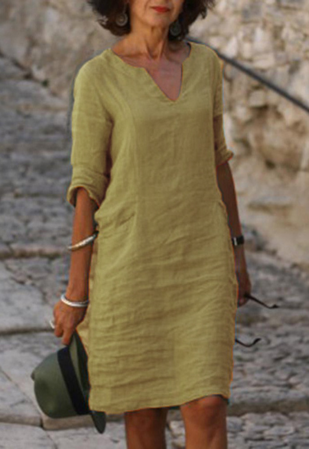 Elvy™ - Robe élégante à décolleté en V
