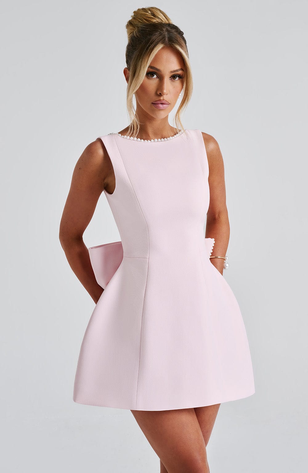 Robe Mini Invité de Mariage pour Femmes | Sans Manches