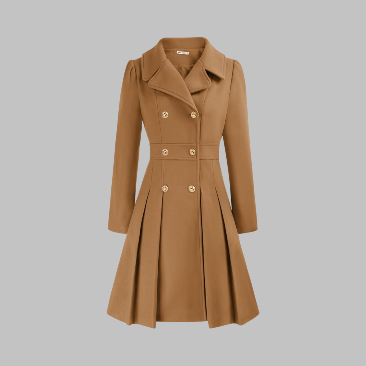 Manteau Double Boutonnage Femme – Coupe Classique et Élégance Intemporelle