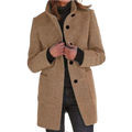 Manteau rembourré boutonné pour femme | Hiver